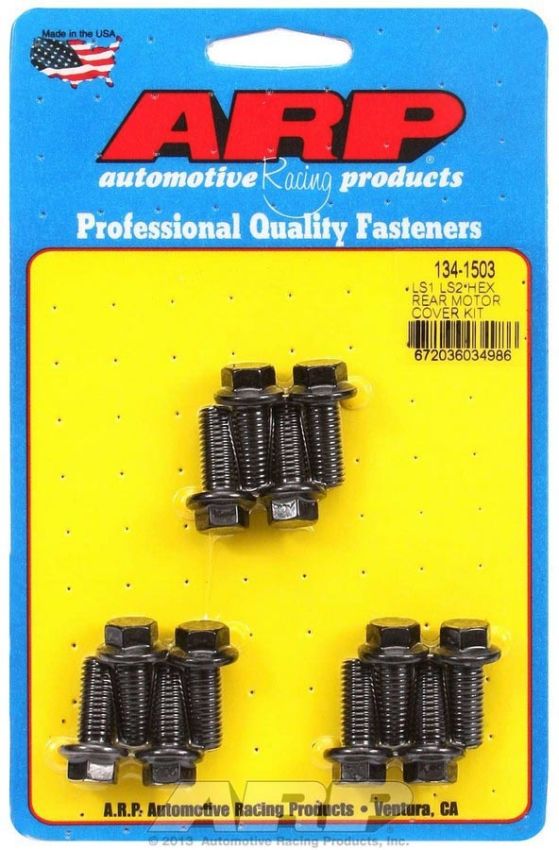 ARP ARP134-1503 Rear Motor Cover Bolt Kit - 6pt. LS1/LS2