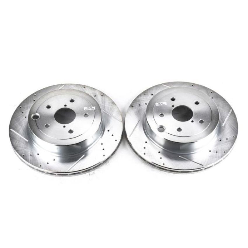 PowerStop JBR1366XPR PowerStop Evolution Performance Drilled, Slotted & Plated Brake Rotor Pair