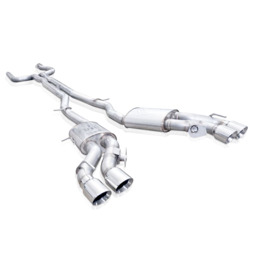 Stainless Works CTSV16CB 2016-18 Cadillac CTS-V Sedan Catback System Resonated X-Pipe Dual-Mode Mufflers