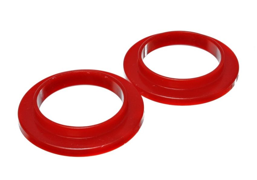 Energy Suspension 9.6101R Universal 3 3/4in ID 5 7/16in OD 7/8in H Red Coil Spring Isolators (2 per set)
