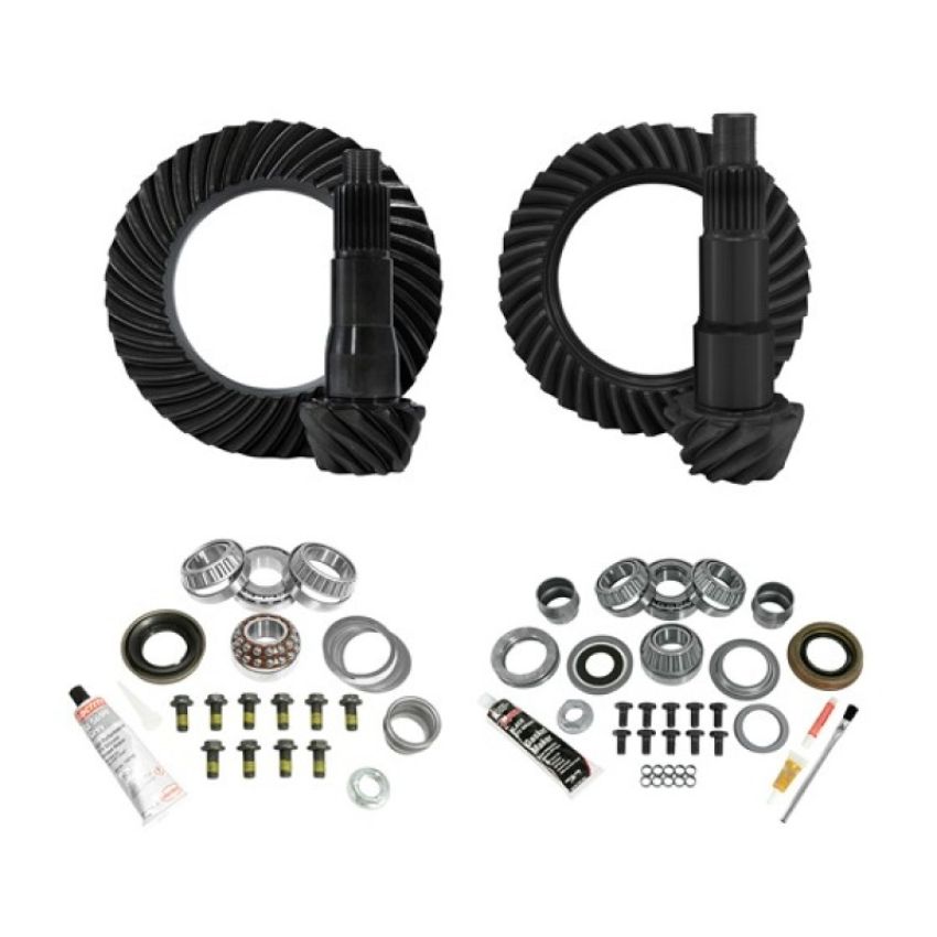 Yukon Gear & Axle YGK075 Yukon Gear & Install Kit Package For Jeep JL Non-Rubicon w/ D30 FR & D35 RR in a 5.13 Ratio