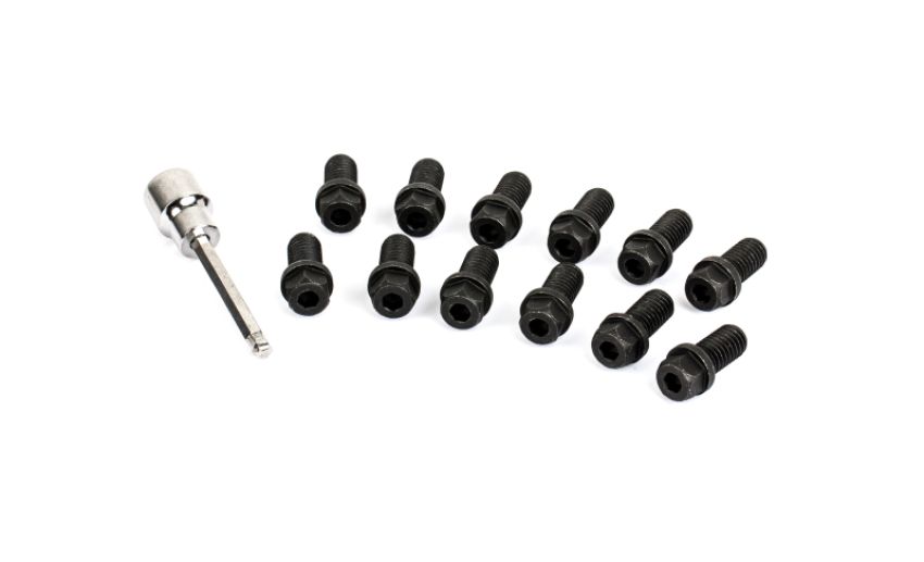 Cometic Gasket CF1009 Cometic Header Bolts 3/8 - 16 3/4in Grade 5 Black Oxide Finish With Hex and Socket Head