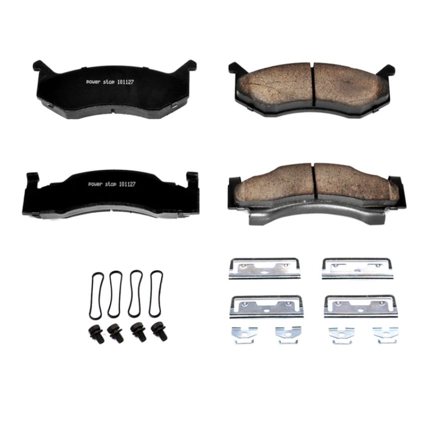 PowerStop 17-269 PowerStop - Z17 Low-Dust Ceramic Brake Pads with Hardware
