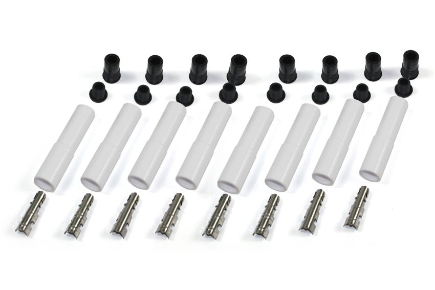 PERTRONIX IGNITION PRT8502HT-8 Ceramic Spark Plug Boot Kit Straight 8pk White