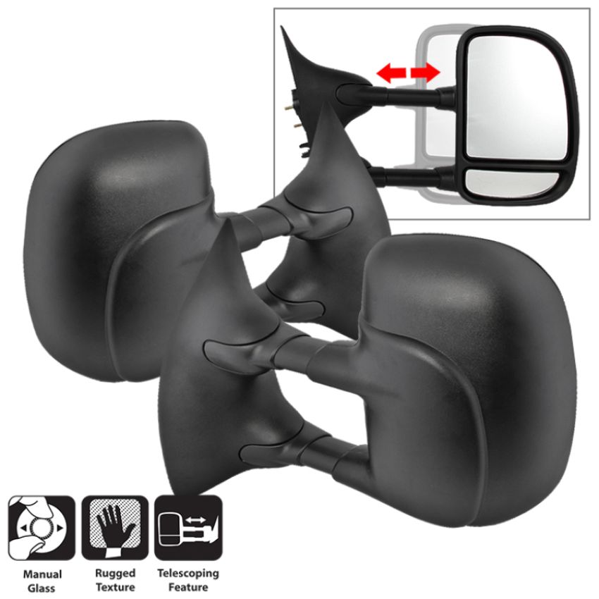 SPYDER 9935657 xTune 02-07 Ford SuperDuty L/R Manual Extendable - Manual Adjust Mirror (MIR-FDSD99S-MA-SET)