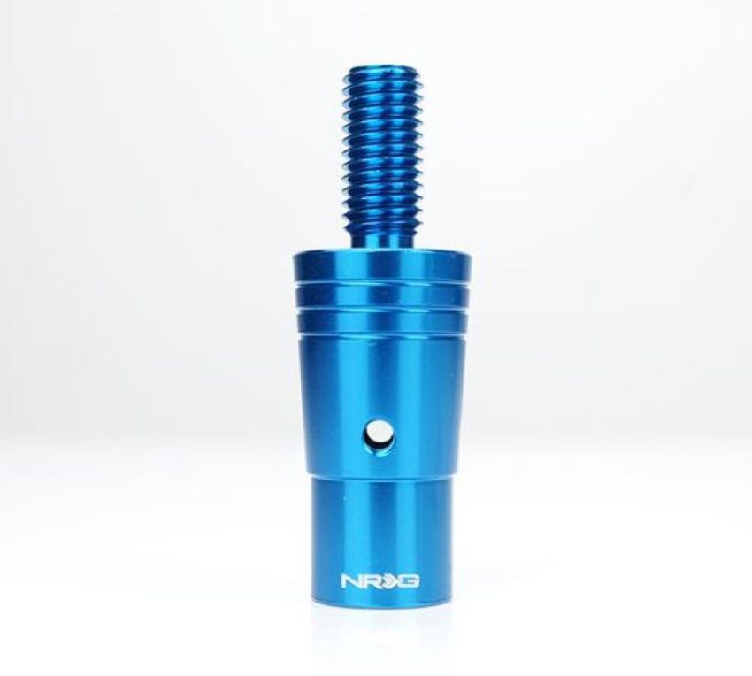 NRG SKA-014BL 14mm Euro Aluminum Adapter w/ M10x1.5 Thread Pitch - Blue
