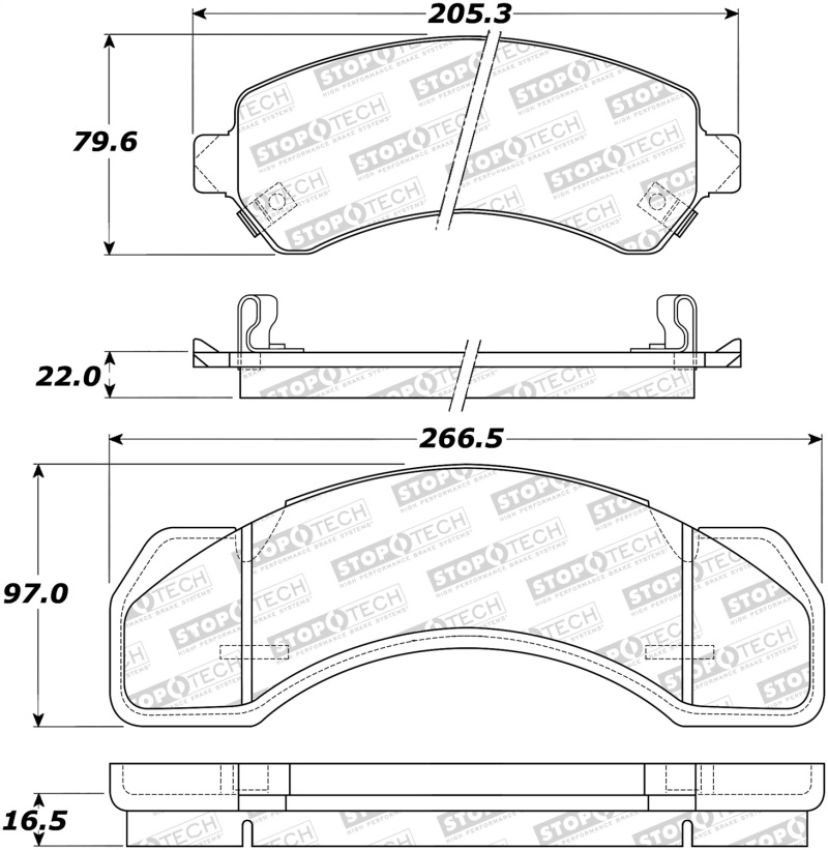 Stoptech 308.07170 Street Brake Pads