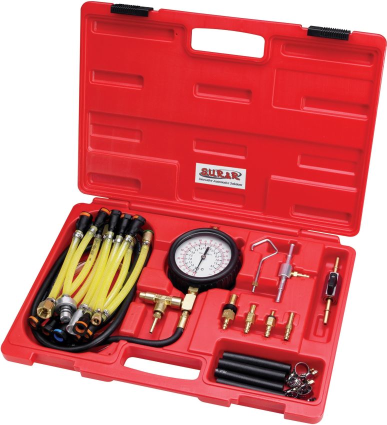 S.U.R. & R. FPT22 Deluxe Fuel Injection Pressure Tester Kit - 30 Piece