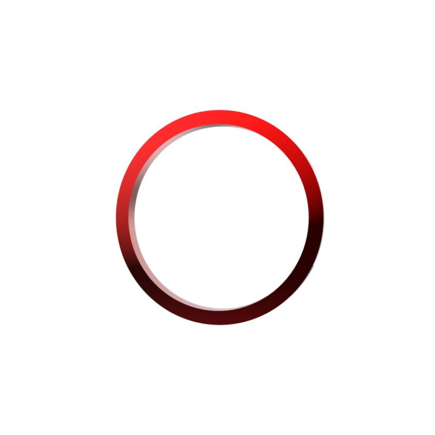 KC HiLiTES 30575 KC Bezel Ring KC FLEX ERA 1 Red 1PC