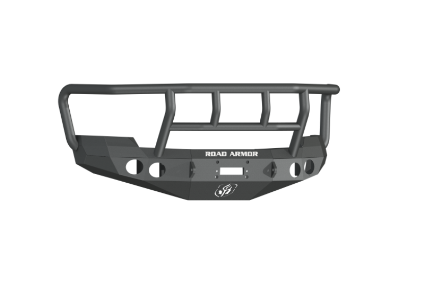Road Armor 37202B 08-10 Chevy 2500 Stealth Front Winch Bumper w/Titan II Guard - Tex Blk