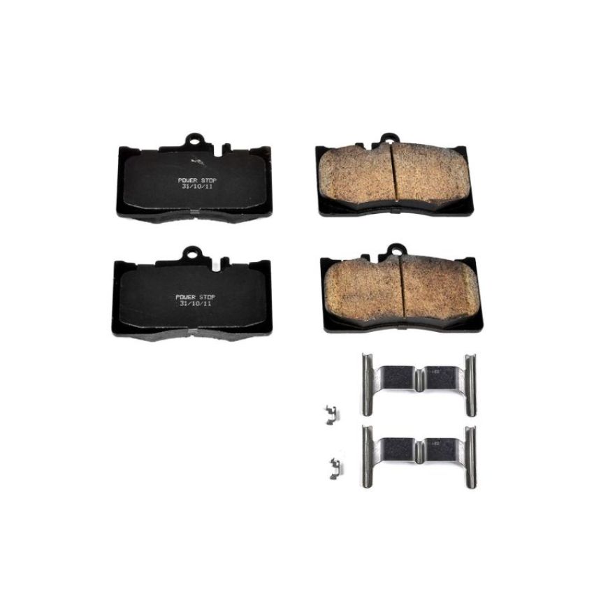 PowerStop 17-870 PowerStop - Z17 Low-Dust Ceramic Brake Pads with Hardware