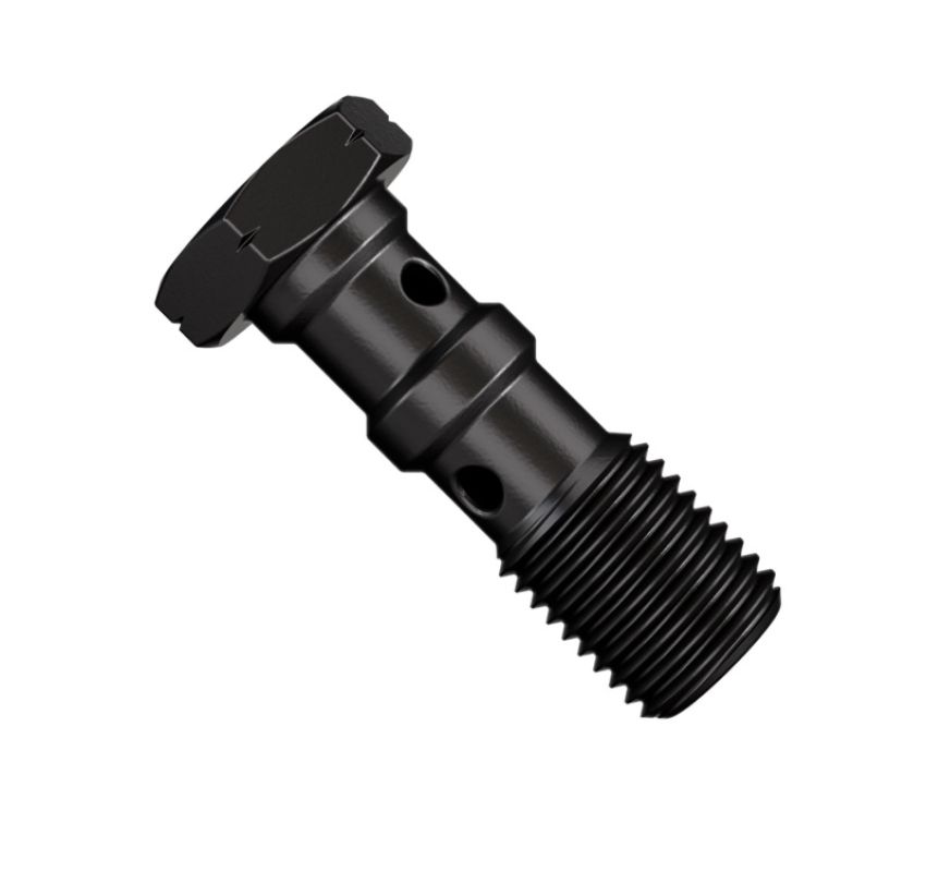 Goodridge P773-03ZBK Double Banjo Bolt 3/8x24