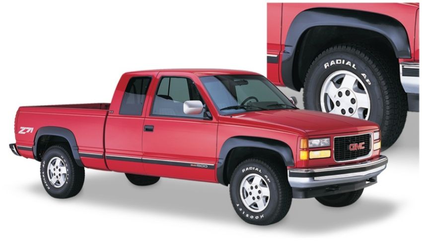 Bushwacker 40904-01 88-99 Chevy C1500 OE Style Flares 4pc - Black