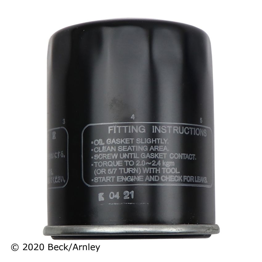 BECK/ARNLEY 041-8076 OIL FILTER