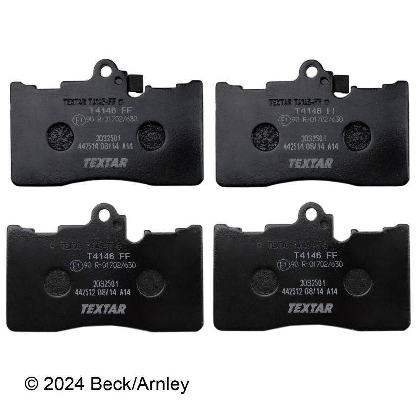 BECK/ARNLEY 089-1801 PREMIUM BRAKE PADS