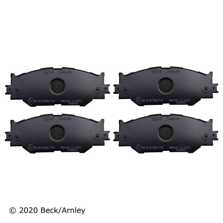 BECK/ARNLEY 089-1806 PREMIUM BRAKE PADS