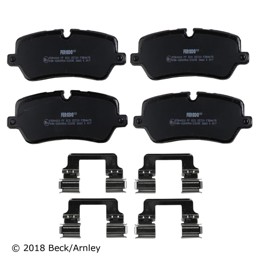 BECK/ARNLEY 089-2070 PREMIUM BRAKE PADS