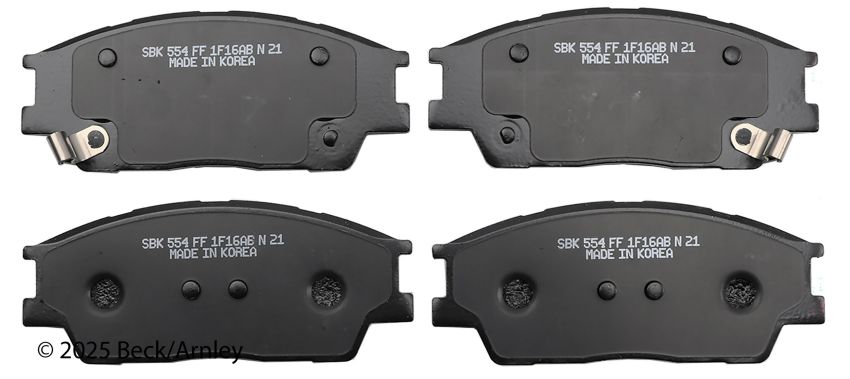BECK/ARNLEY 089-2127 PREMIUM BRAKE PADS