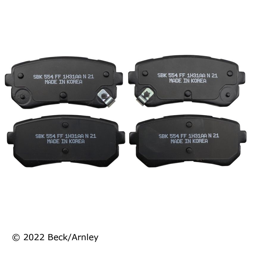 BECK/ARNLEY 089-2128 PREMIUM BRAKE PADS