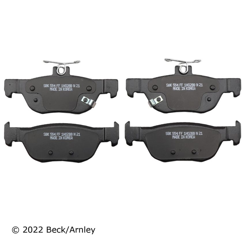 BECK/ARNLEY 089-2129 PREMIUM BRAKE PADS
