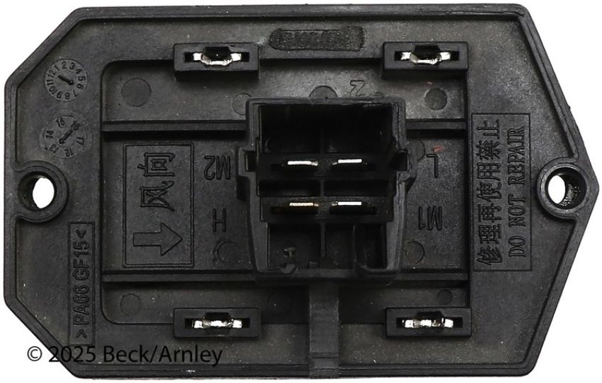 BECK/ARNLEY 204-0004 BLOWER MOTOR RESISTR