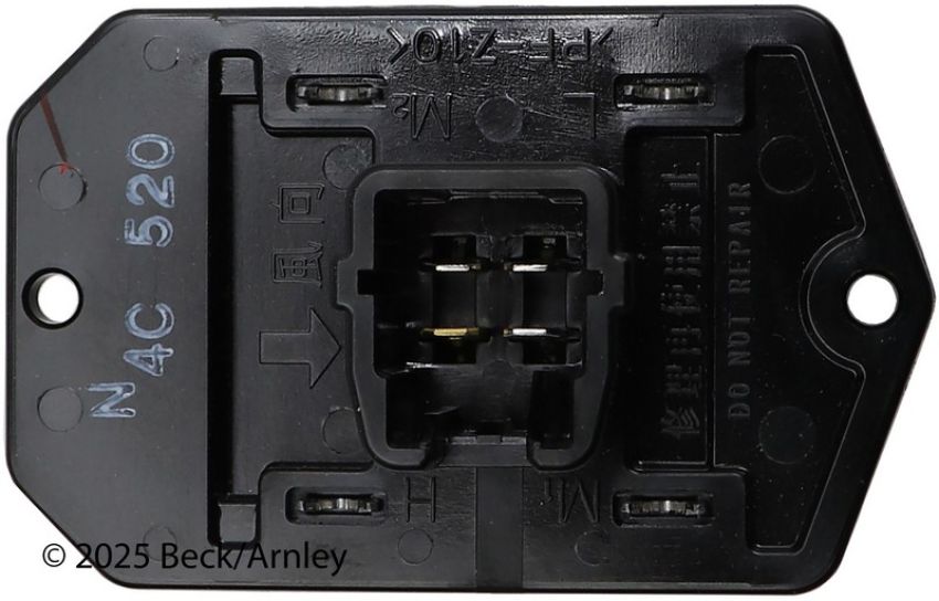 BECK/ARNLEY 204-0109 BLOWER MOTOR RESISTR