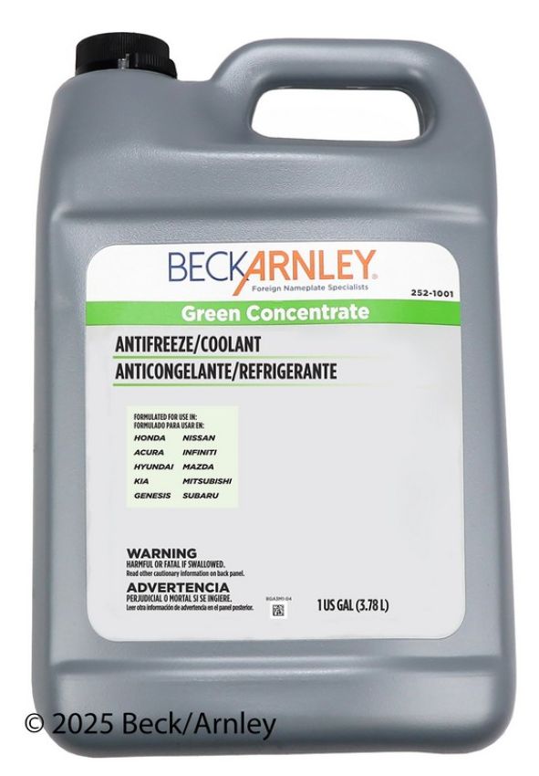 BECK/ARNLEY 252-1001 COOLANT  GREEN