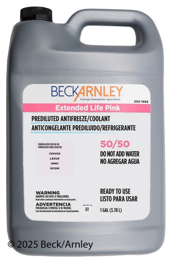 BECK/ARNLEY 252-1502 COOLANT  PINK
