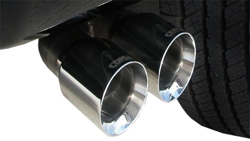 Corsa Performance 14250 3.0in. Cat-Back Single Side Exit with Twin 4.0in. Polished Pro-Series Tips