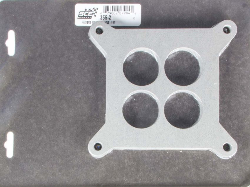 SCE GASKETS 355-2 HOLLEY 4BBL 4 HOLE 1 11/16 DIA .062 THCK CARB BASE GSKTS 10