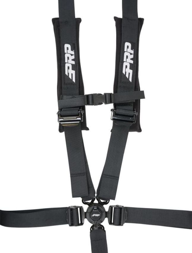 PRP Seats SB5.2CAMRT PRP 5.2 Cam-Lock Harness w/ Ratchet Lap Belt - Black