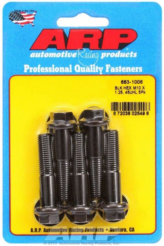 ARP ARP663-1006 Bolt Kit - 6pt 5pk 10mm x 1.25 x 45mm