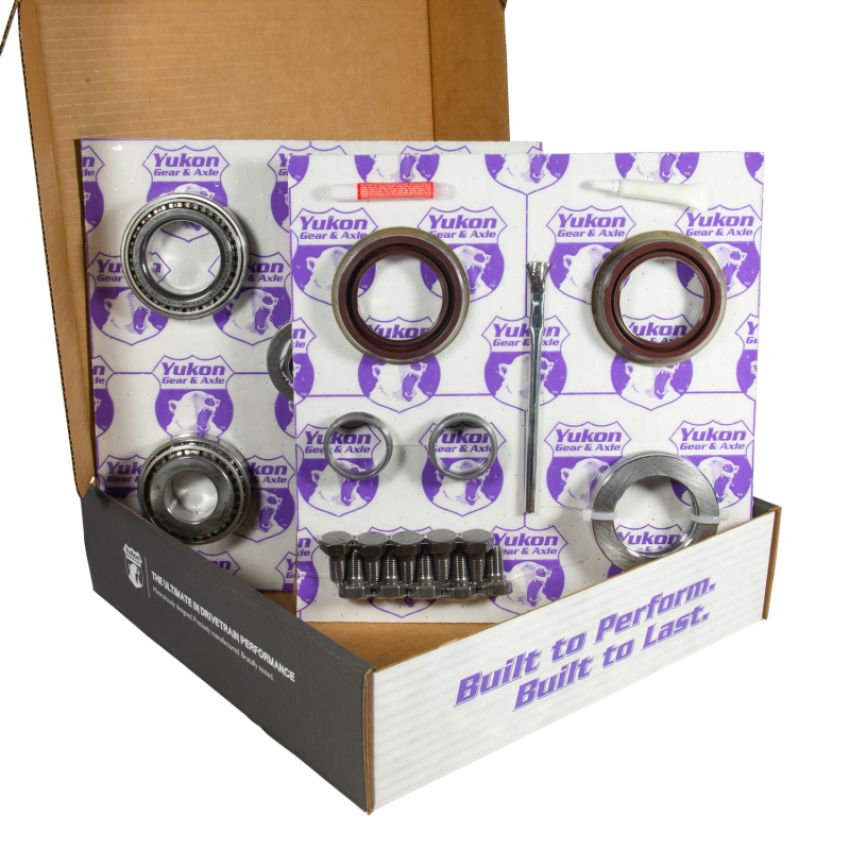 Yukon Gear & Axle YGK2029 Yukon 8.6in GM 4.56 Rear Ring & Pinion Install Kit 30 Spline Positraction Axle Bearings and Seals