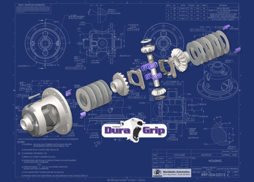 Yukon Gear & Axle YDGM35-4-27-1 Yukon Gear Duragrip Posi For Dana 35 w/ 27 Spline Axles / 3.54 and Up