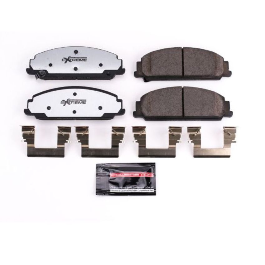PowerStop Z26-1351 PowerStop - Z26 Performance Carbon-Fiber Ceramic Brake Pads with Hardware Kit