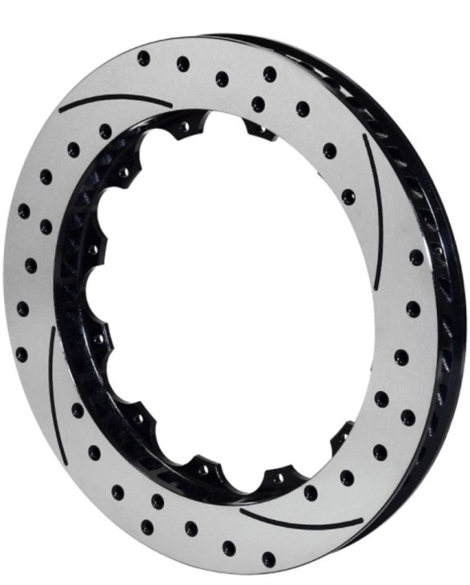 Wilwood 160-7173-BK Rotor-SRP48 SPC-37-LH-BLK-Drill 12.88 x 1.25 - 12 on 8.75in