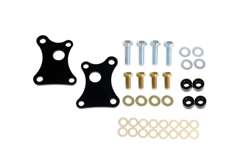 Ridetech 12129511 Rear caliper brackets for S550 brakes with Ridetech 79-93 Mustang IRS.