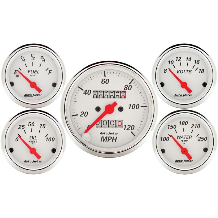 AutoMeter 1300 GAUGE KIT, 5 PC., 3 1/8