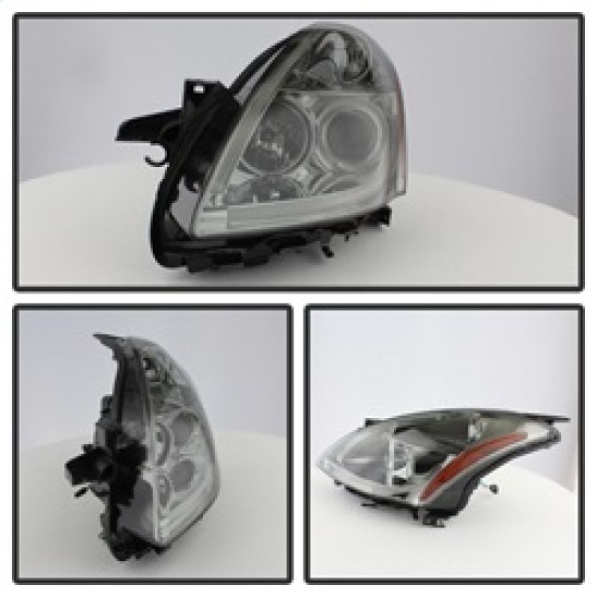 SPYDER 5076854 Projector Headlights - Light Tube DRL - LED Halo - Smoke