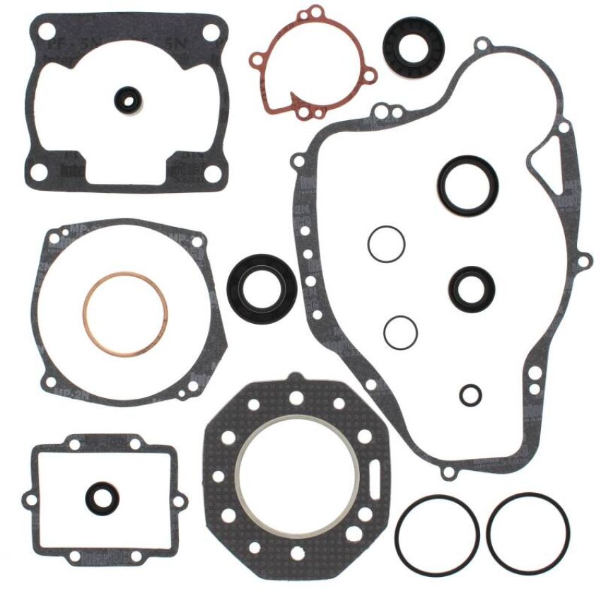 Vertex Pistons 811818 Vertex Gaskets 84-85 Kawasaki KXT250 Tecate Complete Gasket Kit w/ Oil Seals