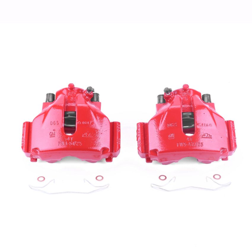 PowerStop S2038 Red Powder Coated Calipers