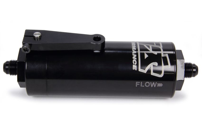 Ti22 PERFORMANCE TIP5506 6 AN Fuel Filter With Shutoff Black 100 Micron
