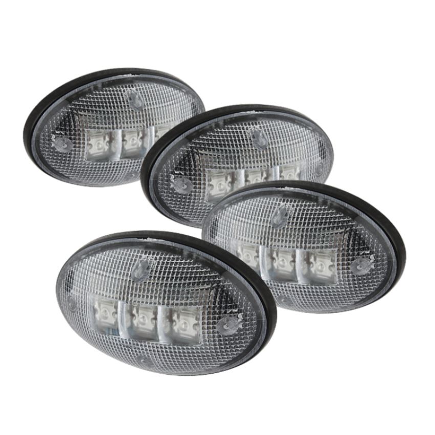 SPYDER 9924651 Xtune Ford Superduty F250-F550 99-10 Dually Fender LED Side Fender Lights Clear ACC-LED-FDSD99-SL-C