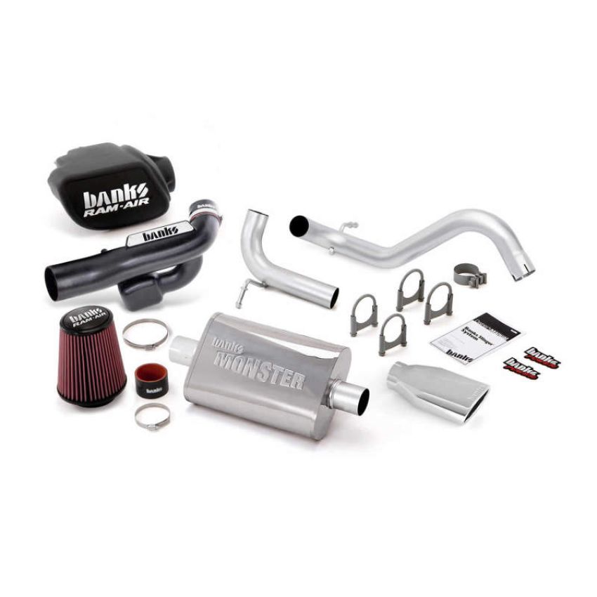 Banks Power 51344 12-15 Jeep 3.6L Wrangler 2dr Stinger Sys (no AutoMind) - SS Single Exh w/ Chrome Tip