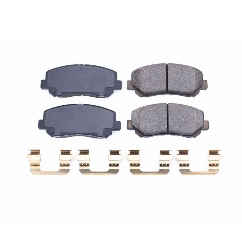PowerStop 17-1623 PowerStop - Z17 Low-Dust Ceramic Brake Pads with Hardware