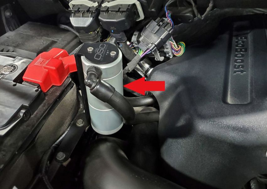 J&L EXT-C 11-19 Ford F-150 2.7L/3.5L/5.0L Passenger Side Oil Separator 3.0 Cannister Extension - Clear