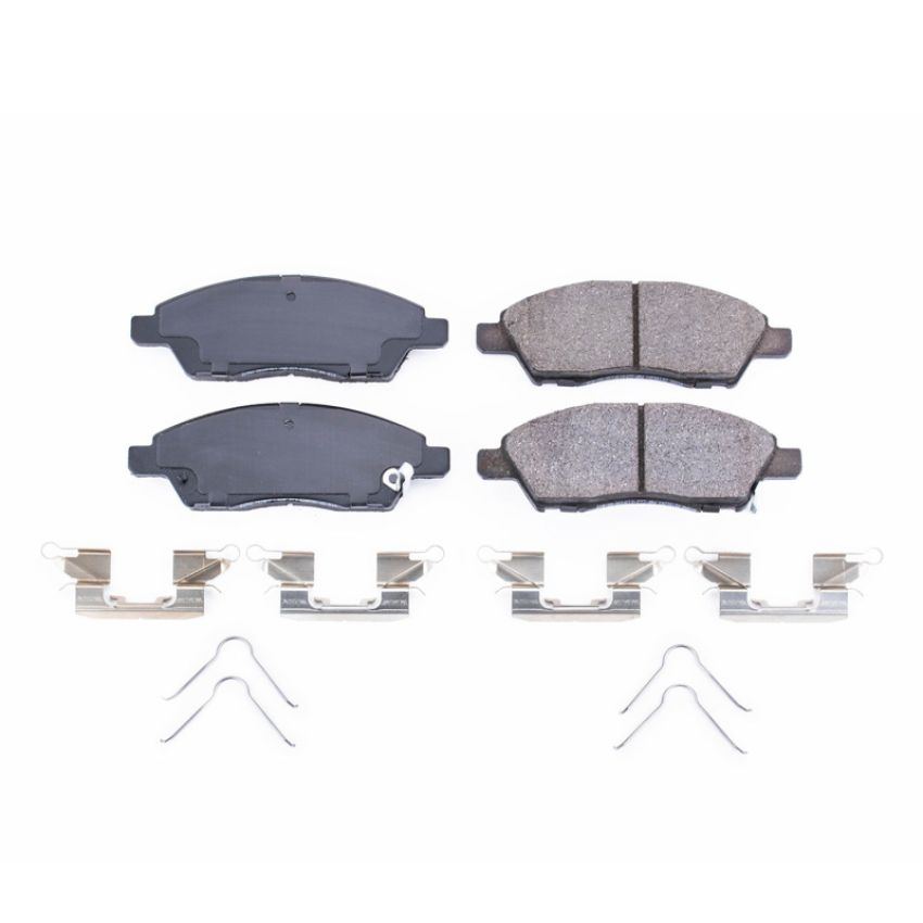 PowerStop 17-1592 PowerStop - Z17 Low-Dust Ceramic Brake Pads with Hardware