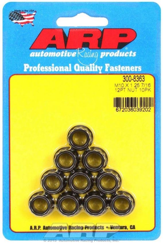 ARP ARP300-8363 10mm x 1.25 12pt. Nuts (10)