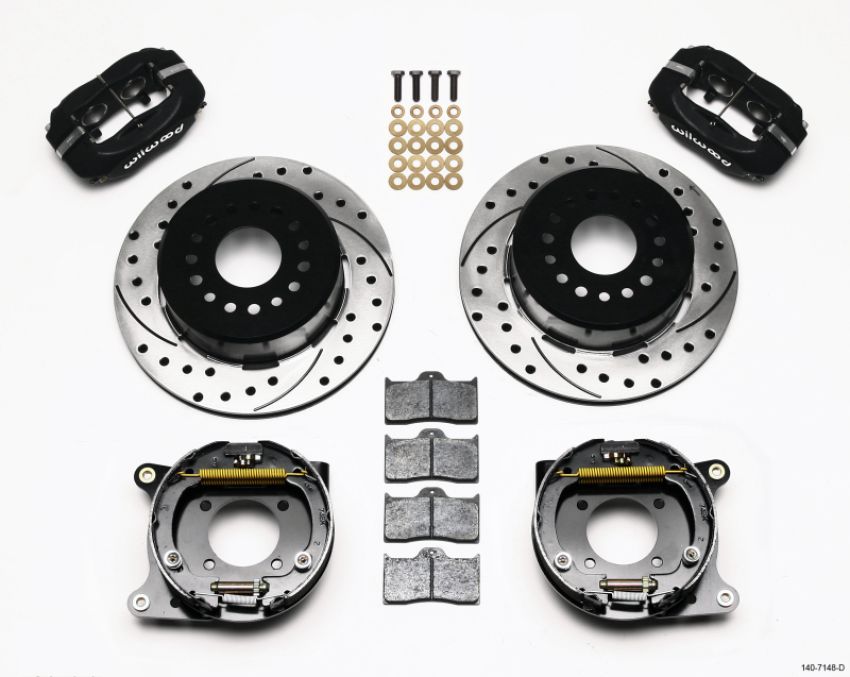 Wilwood 140-7148-D Forged Dynalite P/S Park Brake Kit Drilled 93-97 Camaro/Firebird