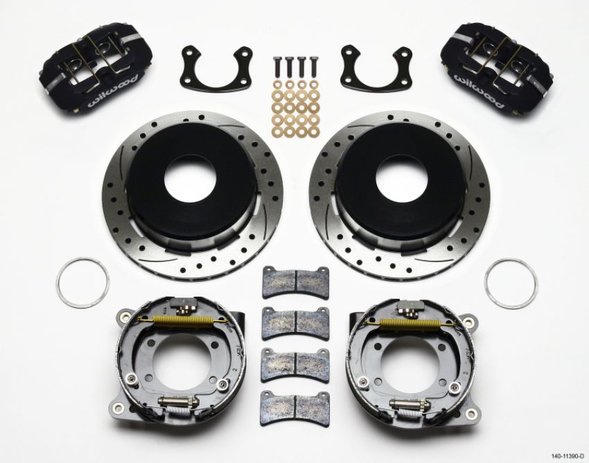 Wilwood 140-11390-D Dynapro Low-Profile 11.00in P-Brake Kit Drilled New Big Ford 2.50in Offset